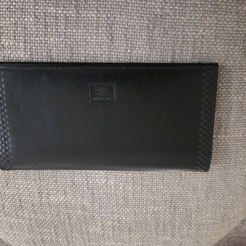 Burberrys Vintage Black Leather Wallet - Picture 2 of 6